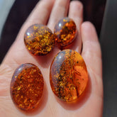 Cognac Amber Free Shape Cabochons
